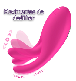 Vibrador Estimulador Clit�ris Dedilhar com 10 modos de vibra��o