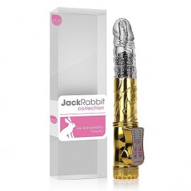 Vibrador Rotativo Jack Rabbit  Dourado Sem estimulador clitoriano 