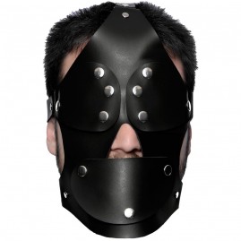 MSCARA CAPUZ EM COURO SADO DOMINATRIX