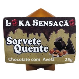 SORVETE QUENTE SABOR CHOCOLATE COM AVEL LOKA SENSAO