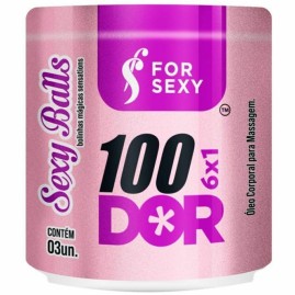 100Dor 6X1 Sexy Ball Bolinha Anal 03 Unidades For Sexy