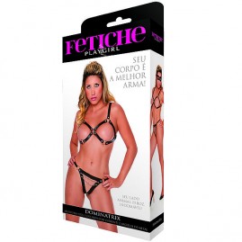 Conjunto Dominatrix - Madona Queen + Calcinha Dominatrix 