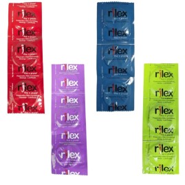 Preservativo Lubrificado Com 3 Unid. Rilex Morango