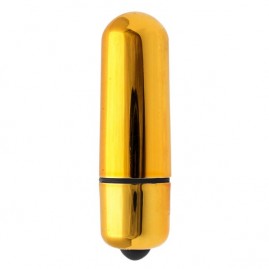 Mini Capsula Vibrador Bullet dourada